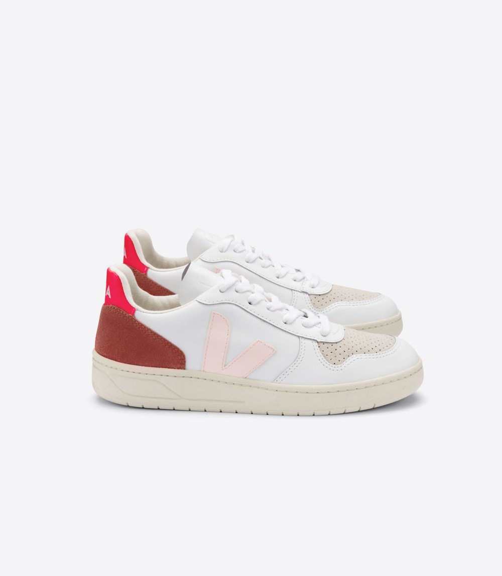 Veja Sneakers Dam - V-10 Läder - Vita - 092165-XLI